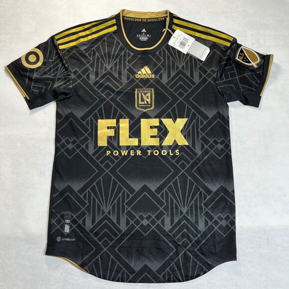 Adidas LAFC Thompson 12 Black Gold Soccer Jersey Small - Picture 1 of 6